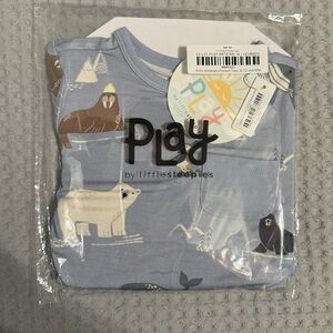 Little Sleepies Artic Animals Pocket Long sleeve 6-12m